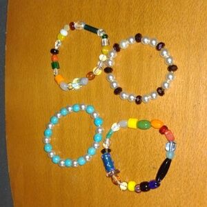 Handmade Gem Bracelet Lot